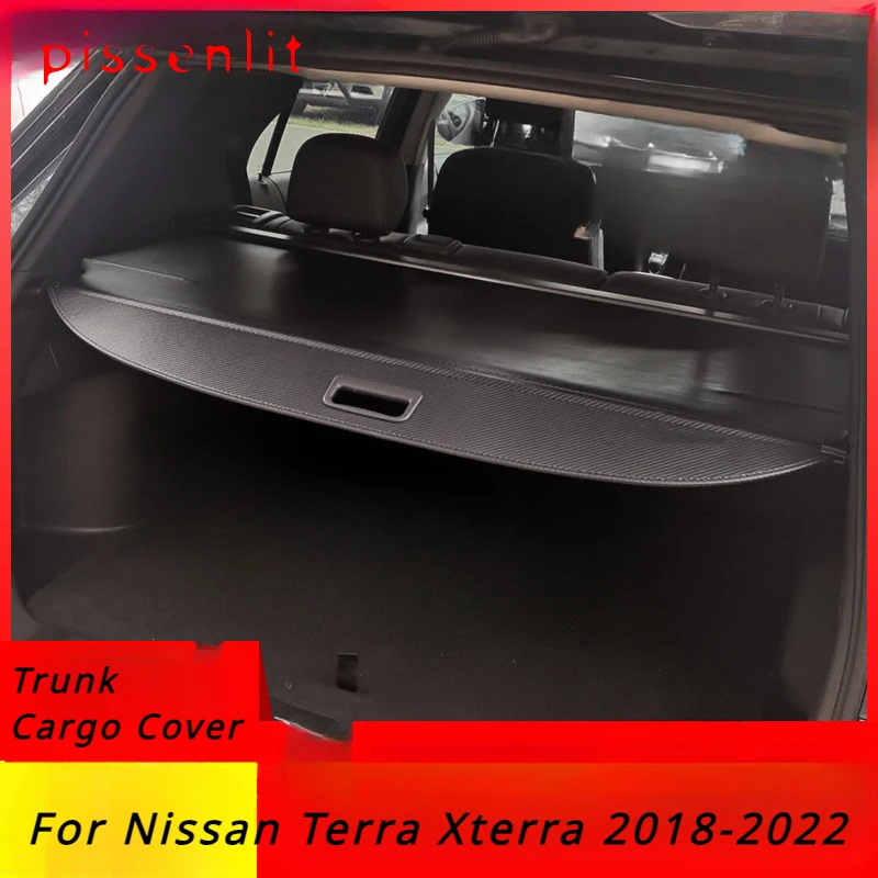 Trunk Cargo Cover For Nissan Terra Xterra 2018-2022 Security Shield Rear Luggage Curtain Partition Privacy Car Accessories