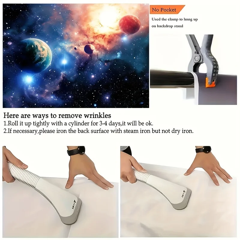 Space party decorated background, bedroom aesthetics Outer space galaxy night Starry sky Starry Universe party photos