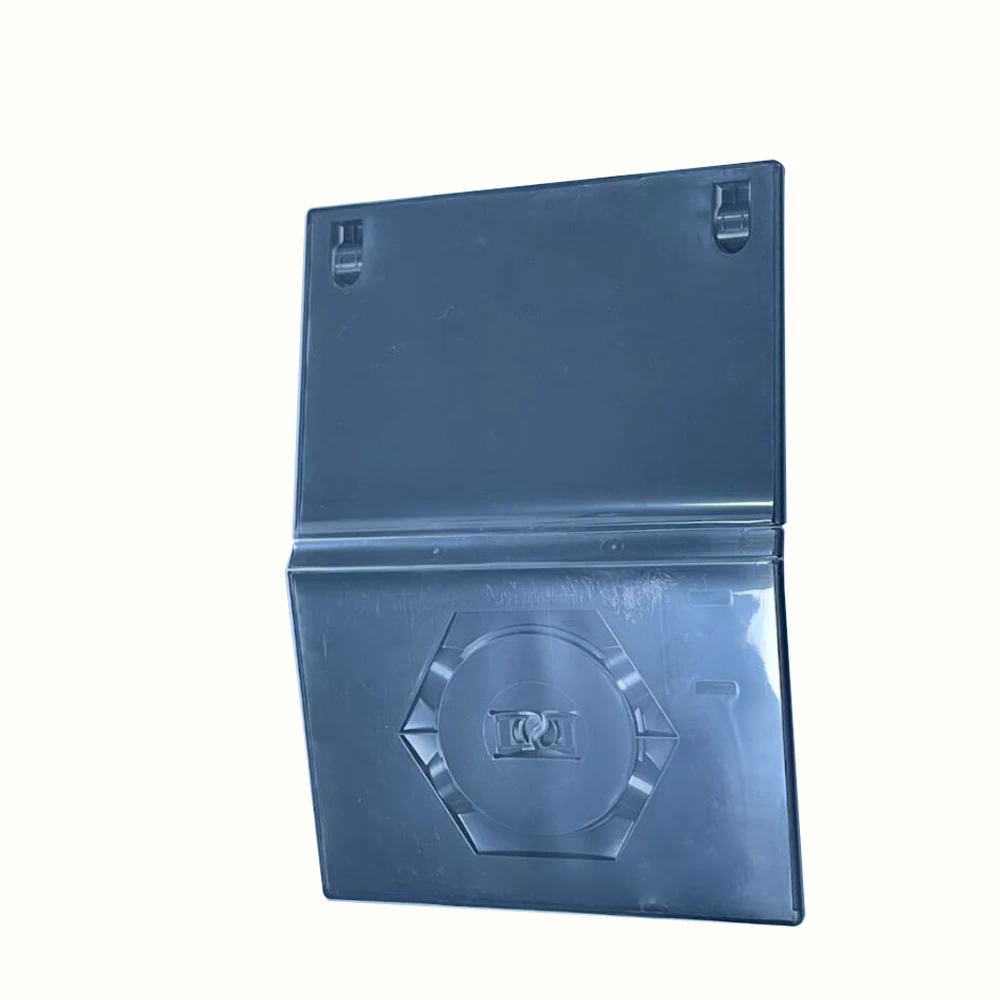 Caja de juego con cubierta de plástico para almacenamiento de tarjetas de juego NGC, protector negro