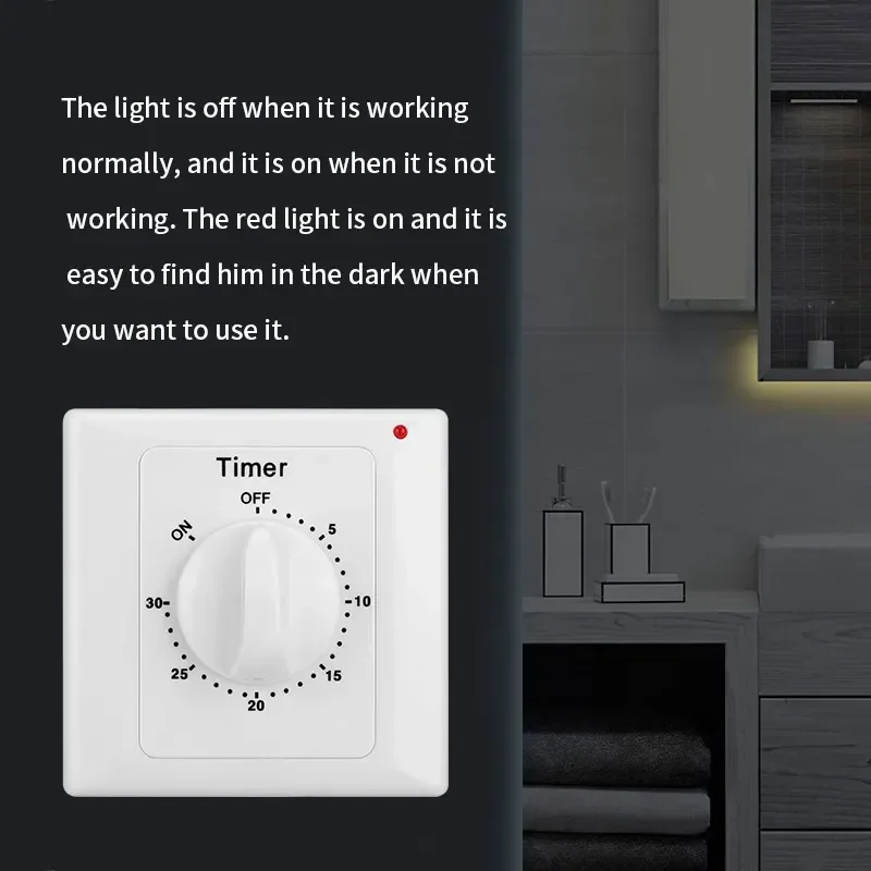 for Digital Countdown Timer Socket Time Control Switch Household Surface Mount Power Outlet