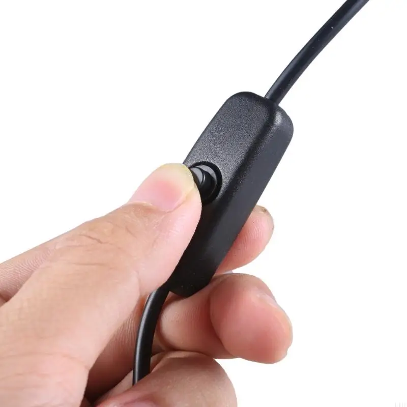 L41F 3,28 фута USB Самец до 5,5x2,1 мм мужской кабель с переключателями для светодиодного света вентилятора 5 В