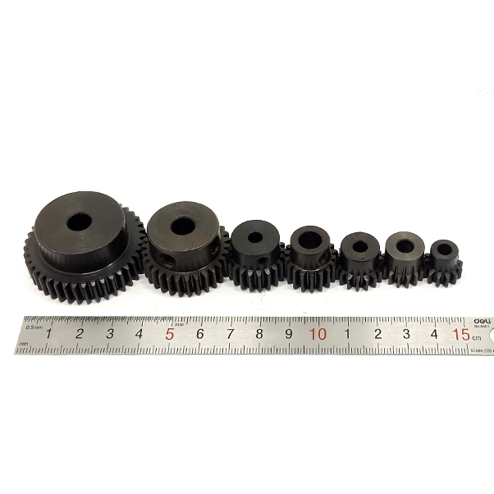 Precision High-Strength Metal Gear 1M 13/14/15/16/17/18/20 Teeth Steel Spur Gear DIY 775 DC Motor 5/6/6.35/8mm Shaft Parts