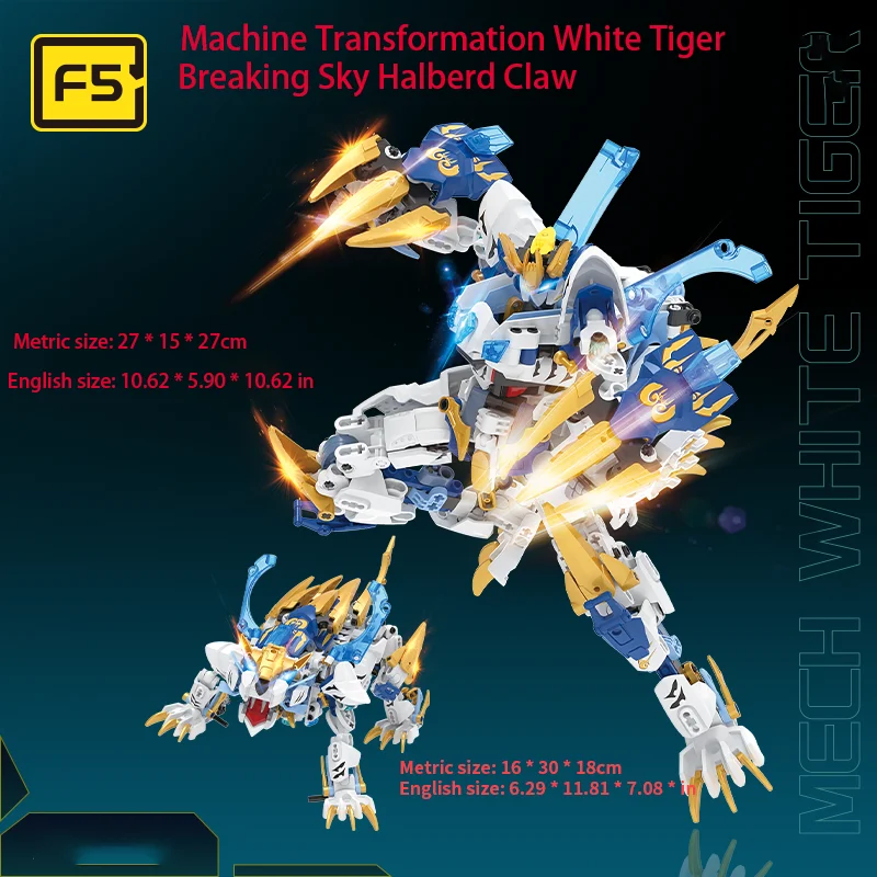 F5-A0001-A0004 Morphing Mecha series 2-in-1 robot puzzle assembling model aldults birthday building blocks toy gift