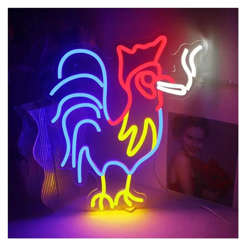 enseigne-neon-coq-lampe-en-forme-de-poulet-pour-decoration-murale-lampe-animale-decoration-esthetique-pour-chambre-et-fete-d'anniversaire-Eclairage-alimente-par-usb