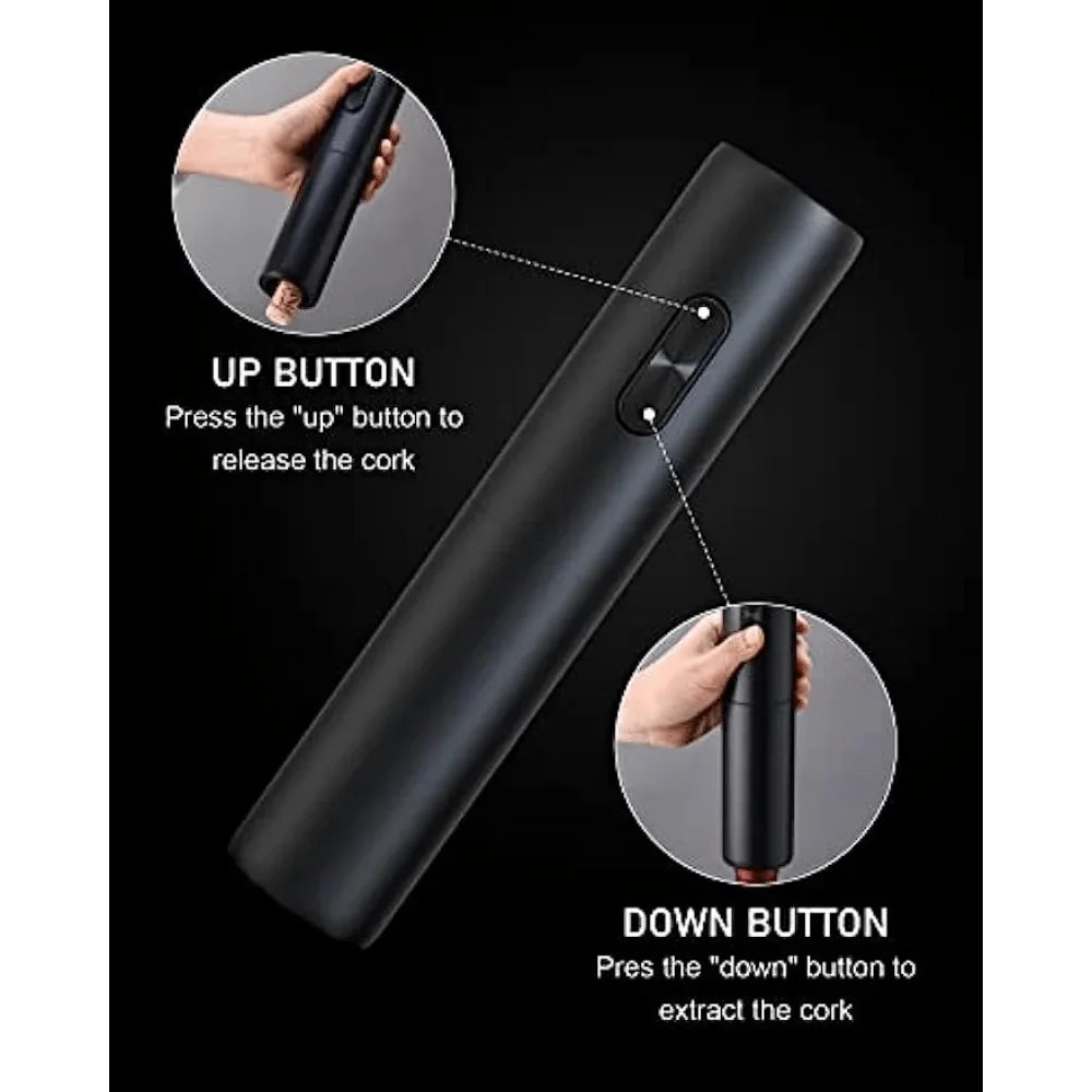 فتاحة زجاجات النبيذ الكهربائية الأوتوماتيكية، مفتاح المفتاح الذي يعمل بالبطارية، هدية عيد الميلاد لمحبي النبيذ في المنزل لحفلات بار المطبخ #6