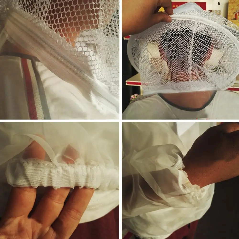 

Hat Mesh Smock Beekeepers Beekeeping Anti-Bee Half Body Protective Clothes Transparent Breathable Anti Bite Beekeeping Top