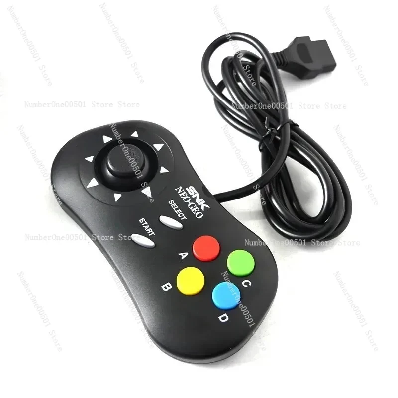 Neo Geo Snk Controller AES MVS & CD 15-Pin With Custom Clicky Thumbstick Modified By NK Mini-PAD Arcade Game Acessory