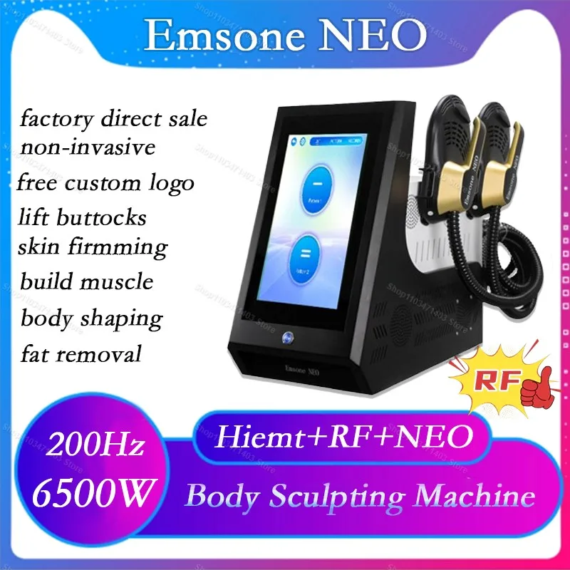 

Newest EMS Body Sculpt Machine RF 6500W 200HZ Emsone neo Muscle Build Body Slimming Fat Removal Beauty Salon Device