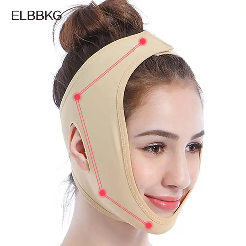 Elastic V Line Face Slimming Bandage Face Shaper Women Chin Cheek Lift Up Belt Facial Massager Strap Face Skin Care Tools Beauty