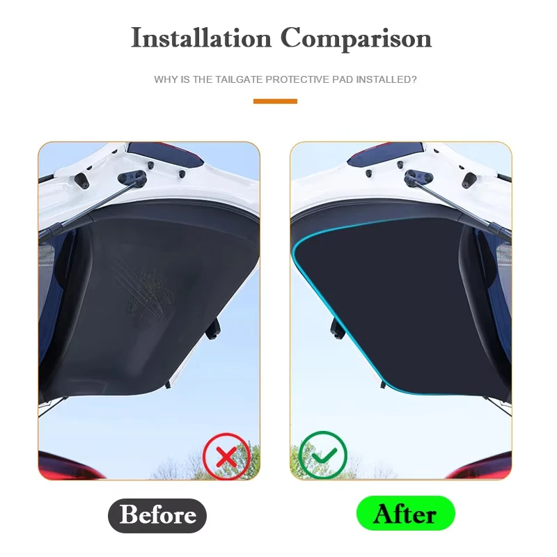 For Honda Breeze CR-V ZR-V 2017-2025 Trunk Tailgate Guard Pad Leather Rear Trunk Door Protective Car Interior Accessories
