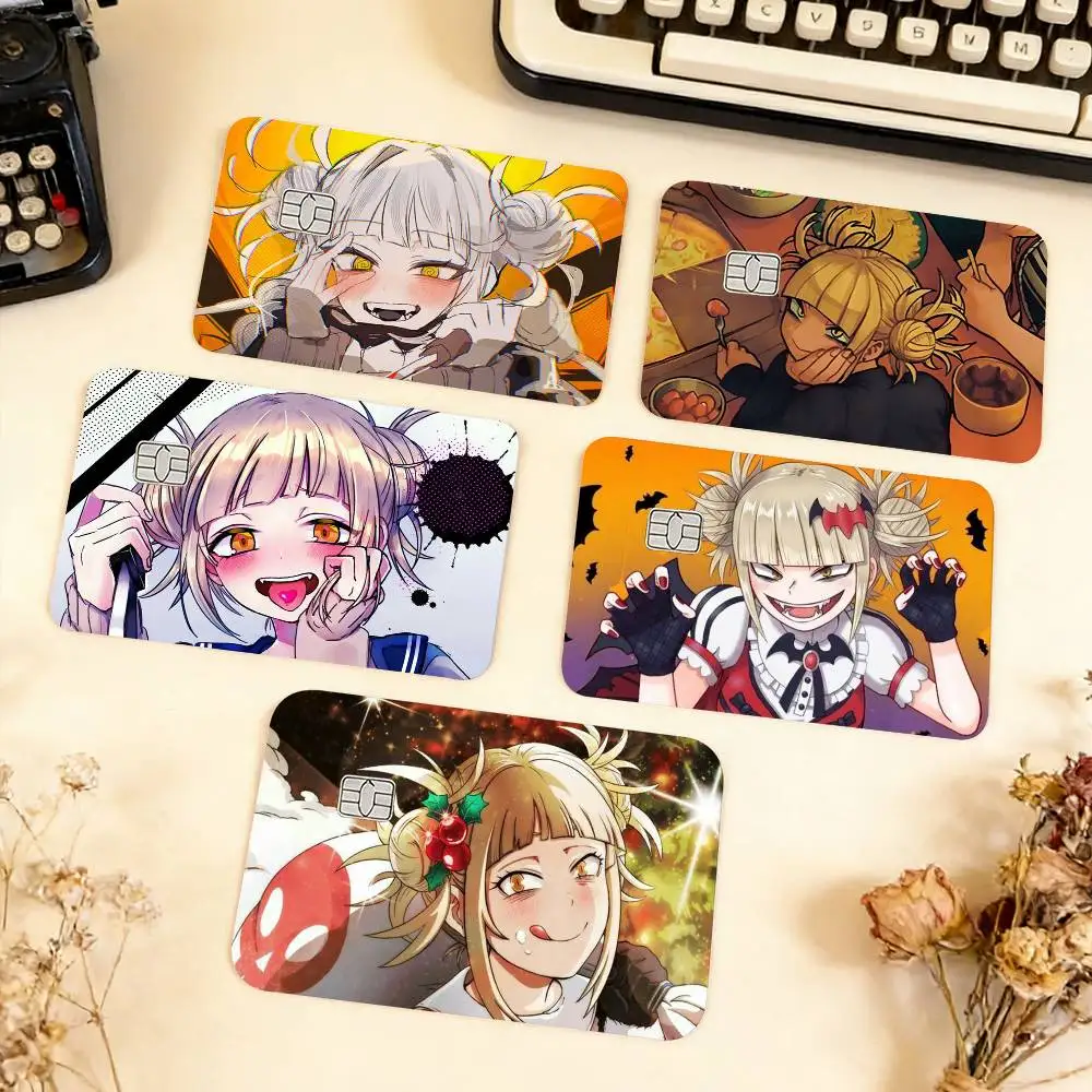 H-Himiko T-Toga Custom  Waterproof Film Skin Cover Credit Card Stickers Debit Front Bank Bus Pass