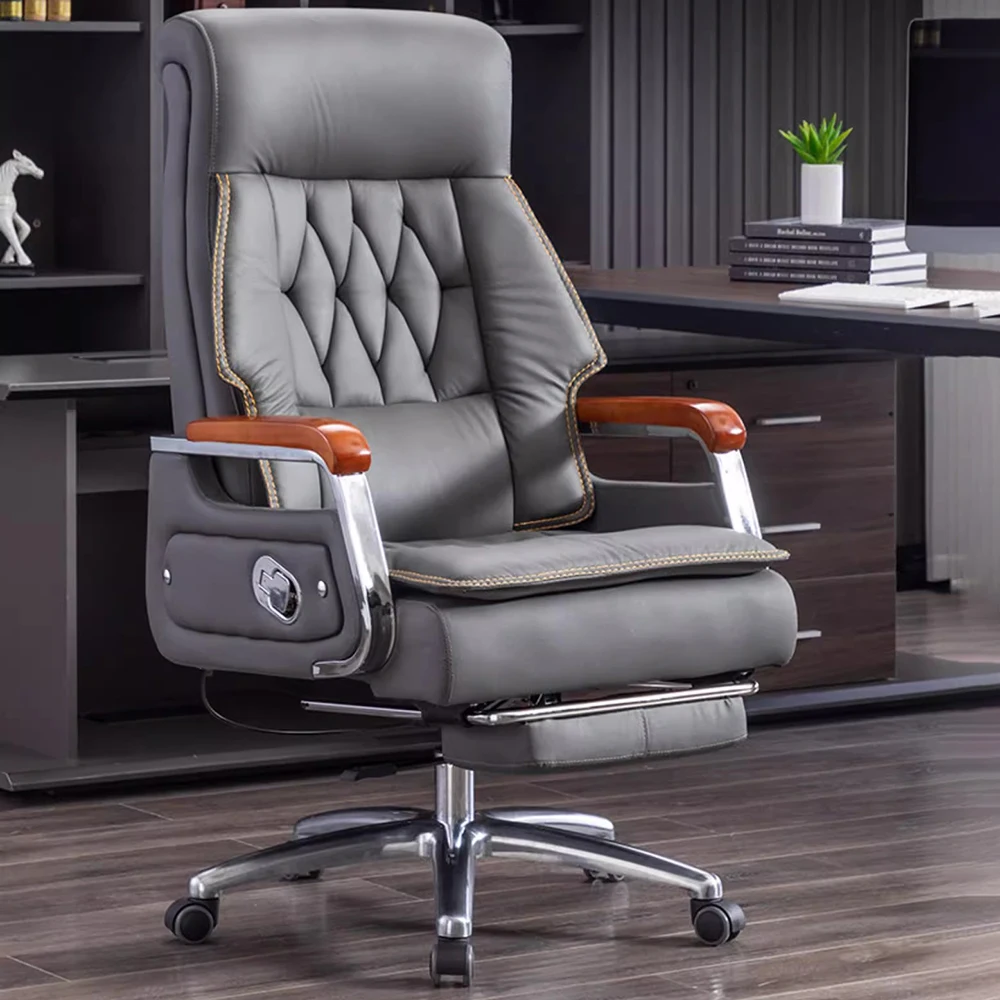 Silla de oficina cómoda de lujo, ergonómica, europea, cómoda, moderna, muebles nórdicos elegantes Para ordenador