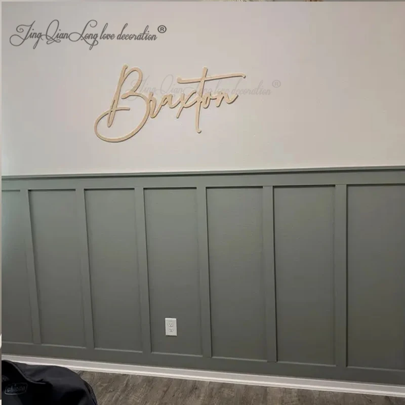 Wooden Name Signs Wooden letters Personalized Wood Design Laser Cut Out Any Font Name Custom Unfinished Painted Or Glittered Any