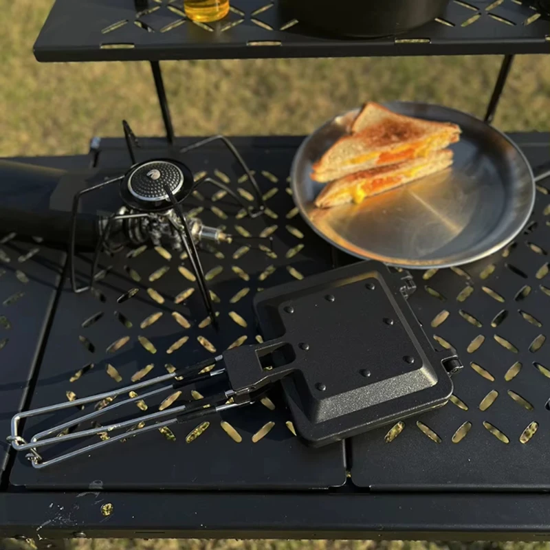 مقلاة خبز خارجية متعددة الوظائف، طباخ الخبز، مقلاة ساندويتش غير لاصقة على الوجهين، مقلاة توست