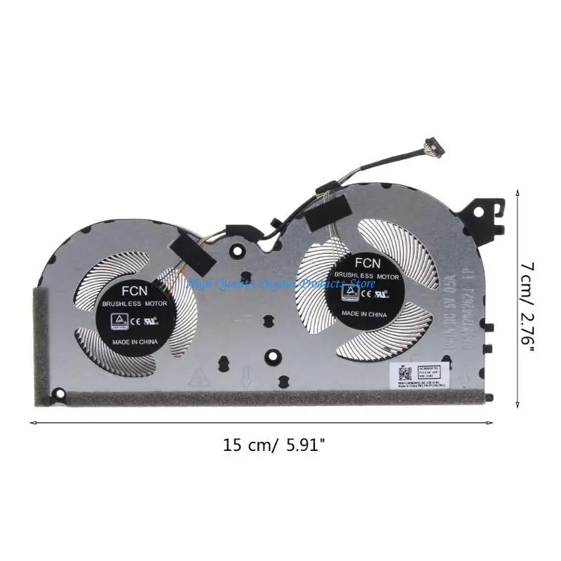 U2je Laptop CPU/GPU/CPU + GPU-koelventilator voor gaming 3i-15imh
