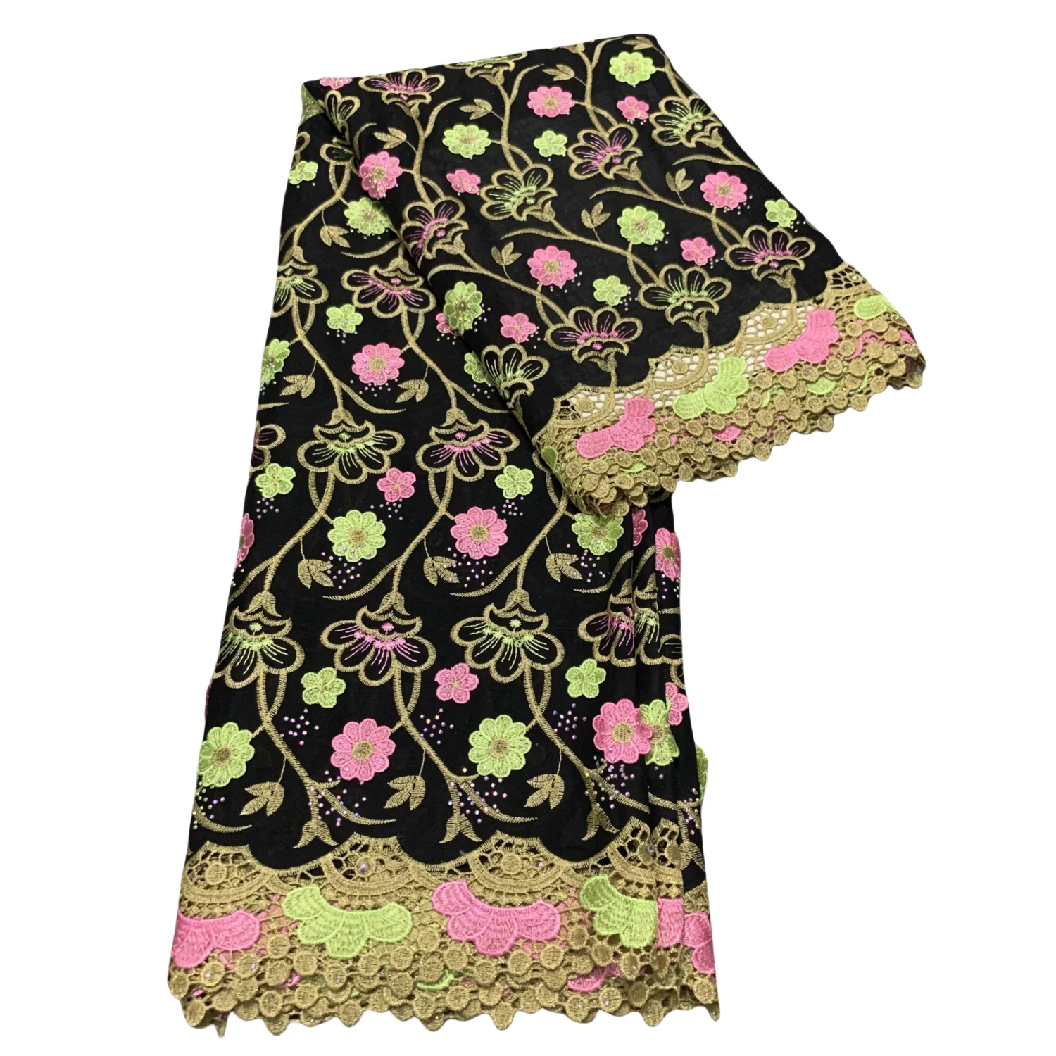 

African Soft Cotton Voile Wedding Dress Swiss Lace Applique Flower Nigerian Fashion Latest Swiss Laces Trend From Switzerland