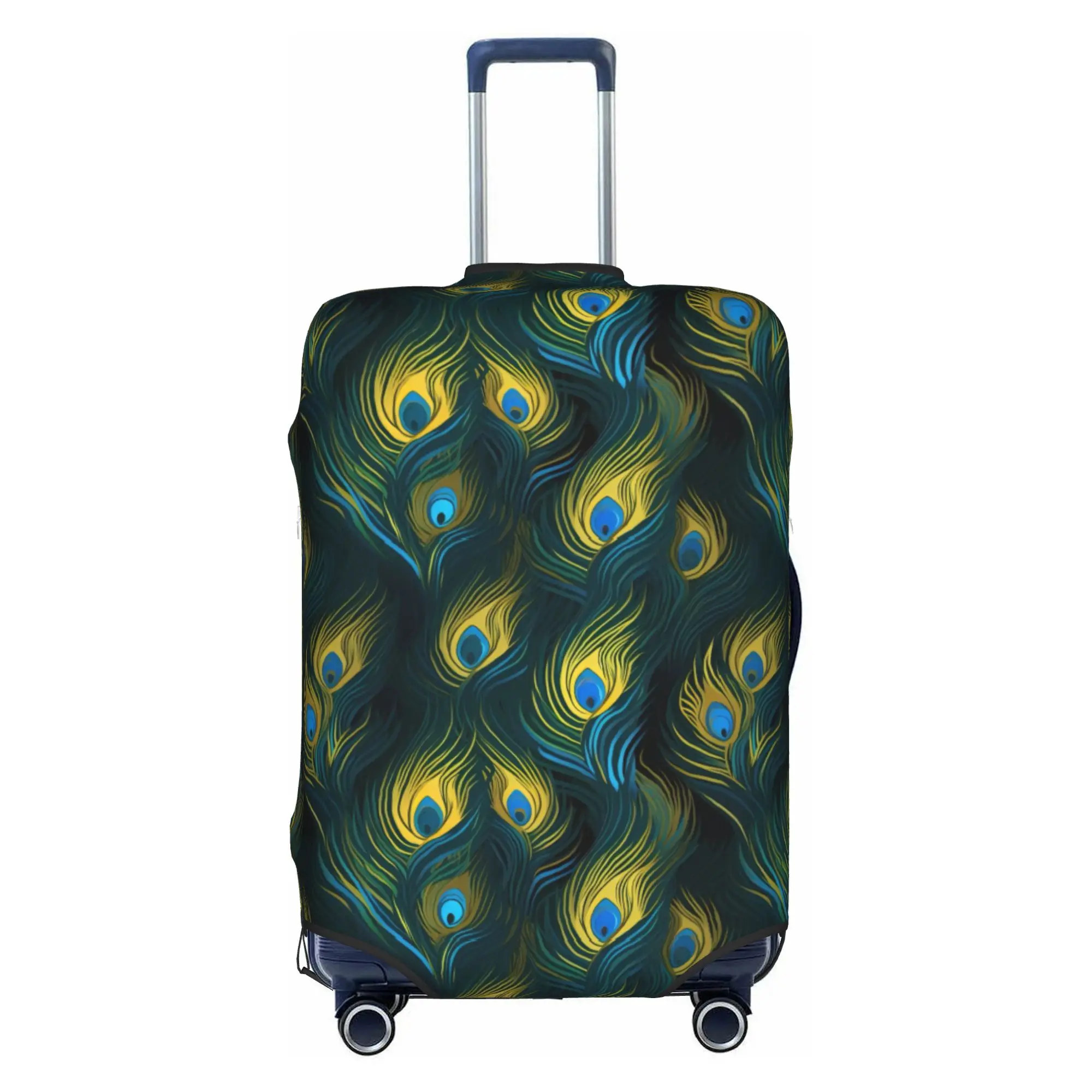 Funny Peacock Color Animal  Luggage Cover Protector Dust Proof  Travel Suitcase Covers