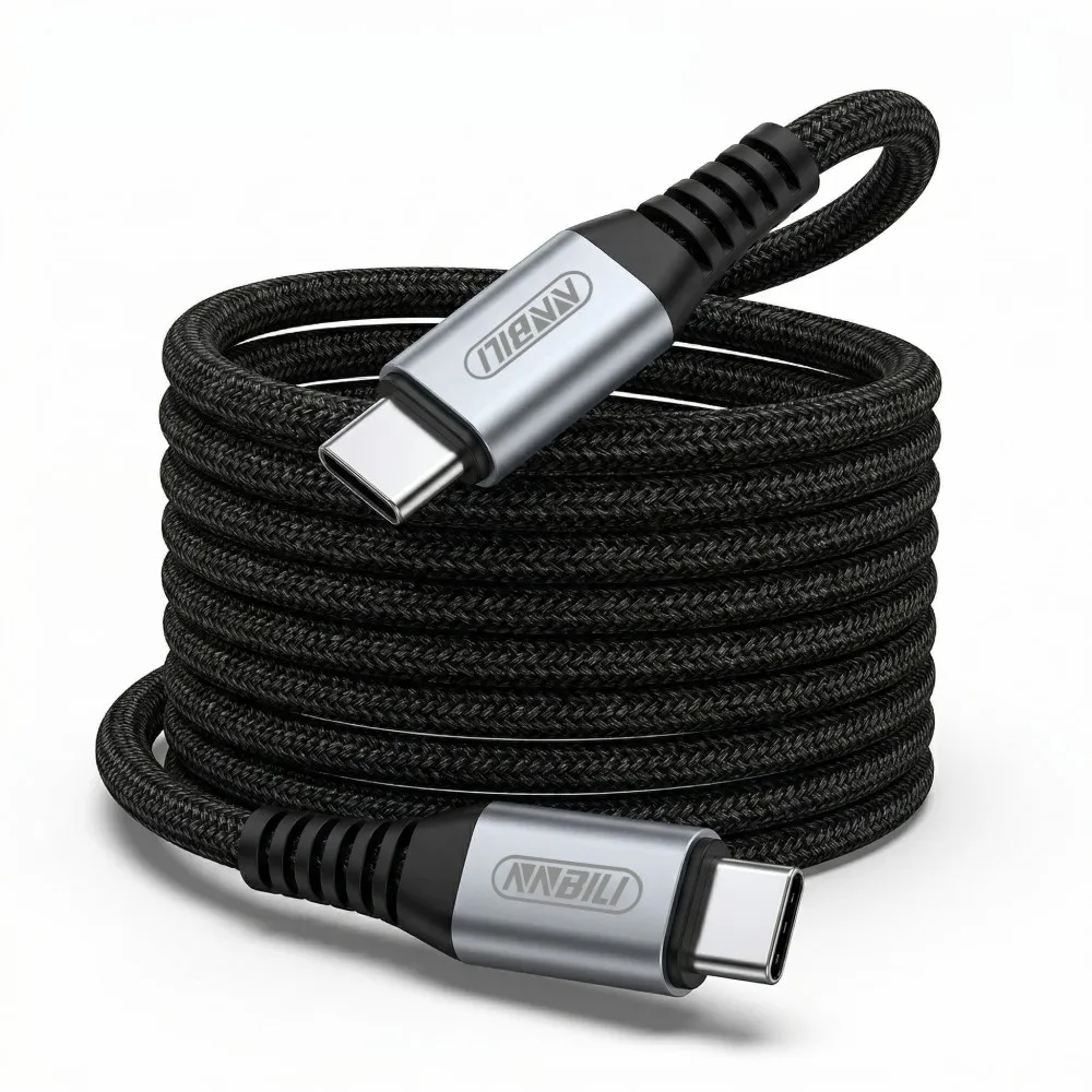 NNBILI 1/3/5 Stück 100W Typ-C zu USB-C Kabel PD 3.0 Quick Charge 4.0 Schnellladung Typ-C für iPhone 16 17 Macbook Samsung Xiaomi