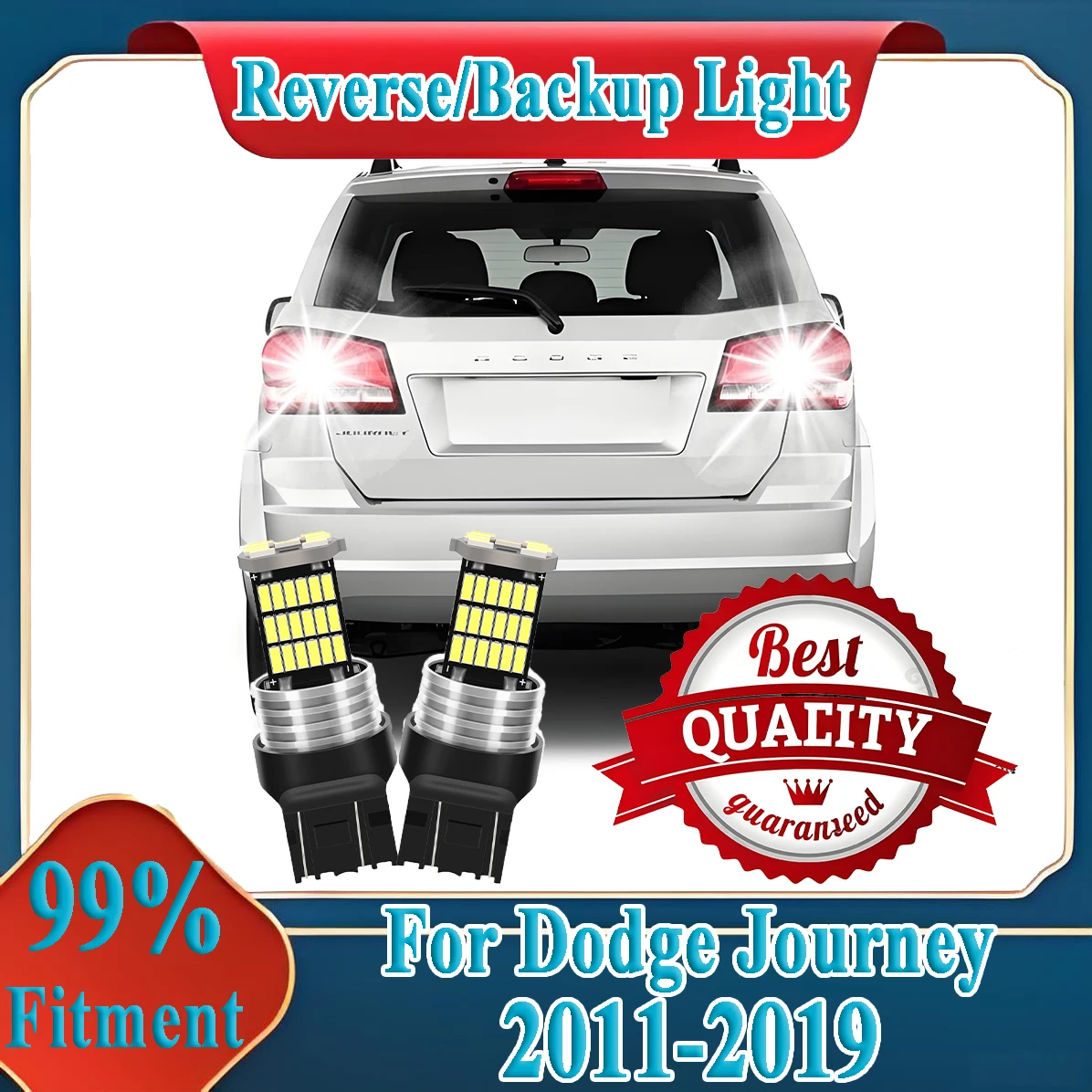 

2PCS Canbus LED Reverse Light 6000K CSP Chips Super Bright For Dodge Journey 2011-2016 2017 2018 2019 Back Up Lamp Plug and Play