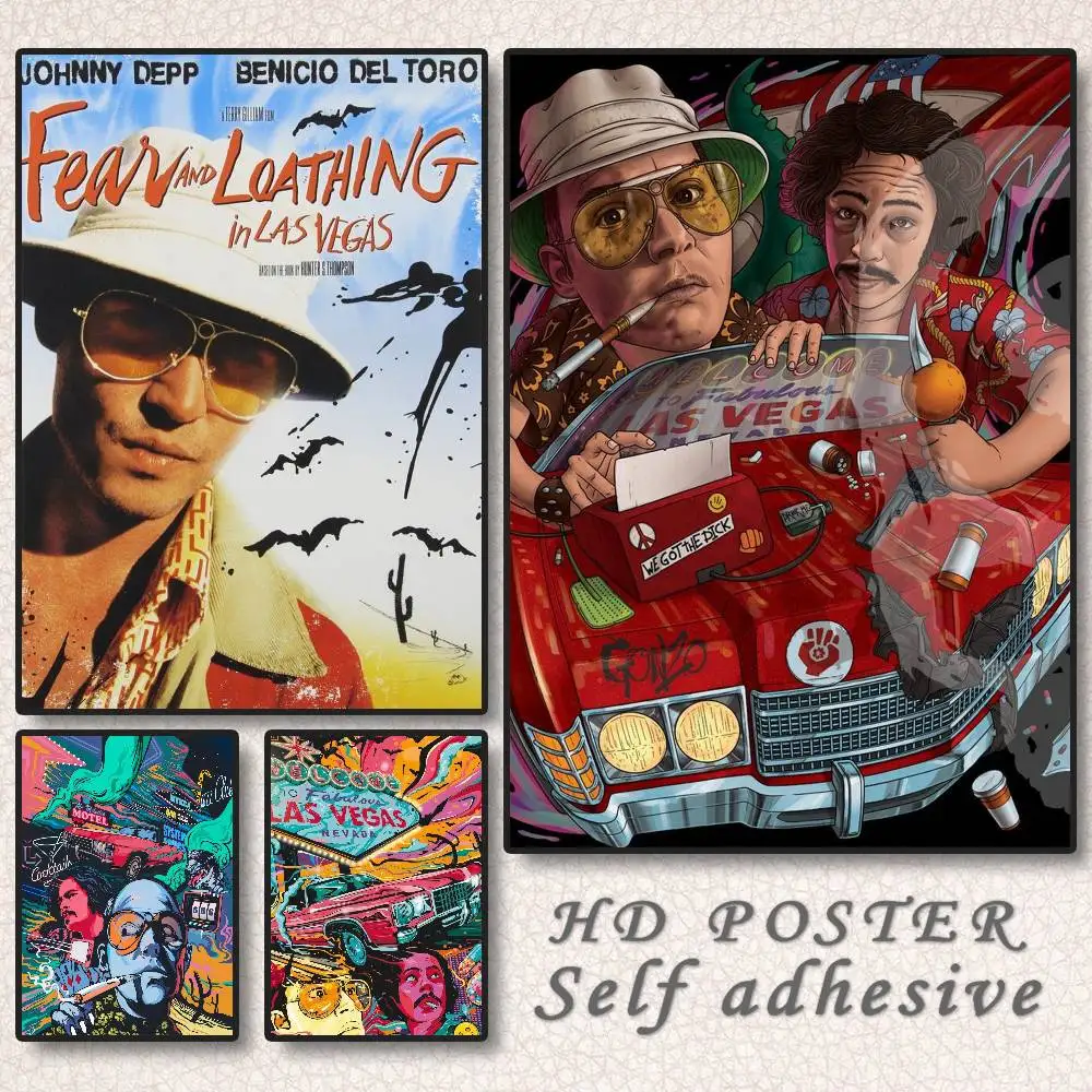 الخوف الكراهية لاس فيغاس ملصق فني ذاتي اللصق مقاوم للماء ورقة ملصق مقهى بار غرفة النوم جدار ديكور #1