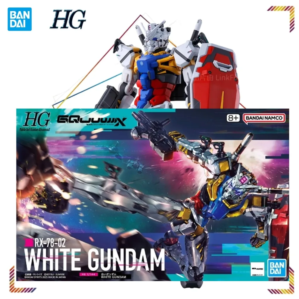 

BANDAI HG White RX-78-02 Gundam RX-78-02 Action Figures Gundam GQuuuuuuX Anime Collection Assembly Model Doll Gift Toy