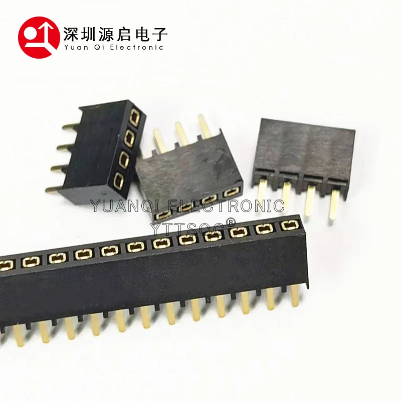 20PCS 2.54mm PH6.8 DIP Single Row 1*2P3P4P5P6P7P8P9P10P-40P Straight Rohs Gold 0.1" Pitch PCB Female Pin Header Connector Socket