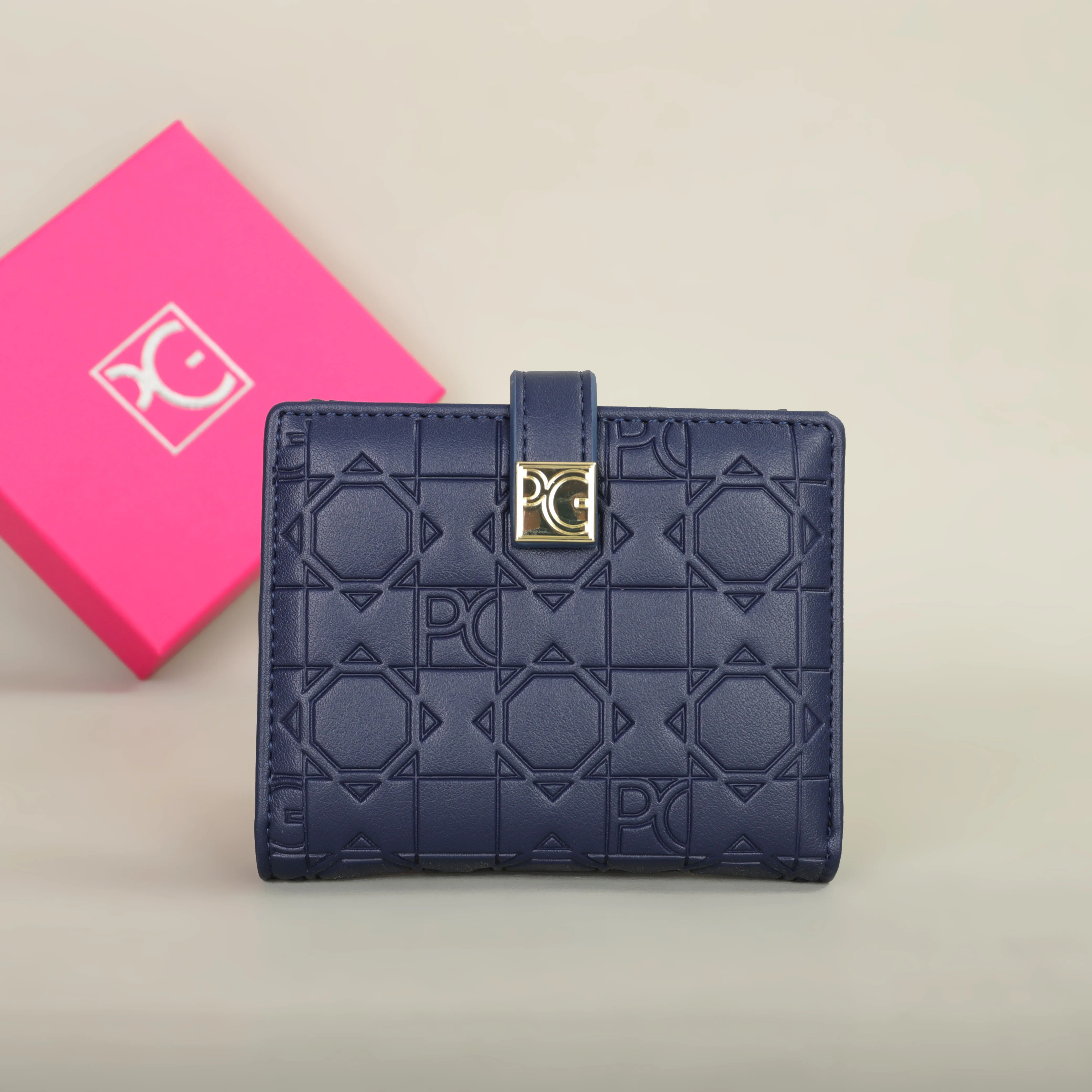 PG Wallet Fashion Classic Retro Damen-Universal-Geldbörse mit Buchstabendruck, tragbare Kartentasche, Zero Wallet – Detail 6