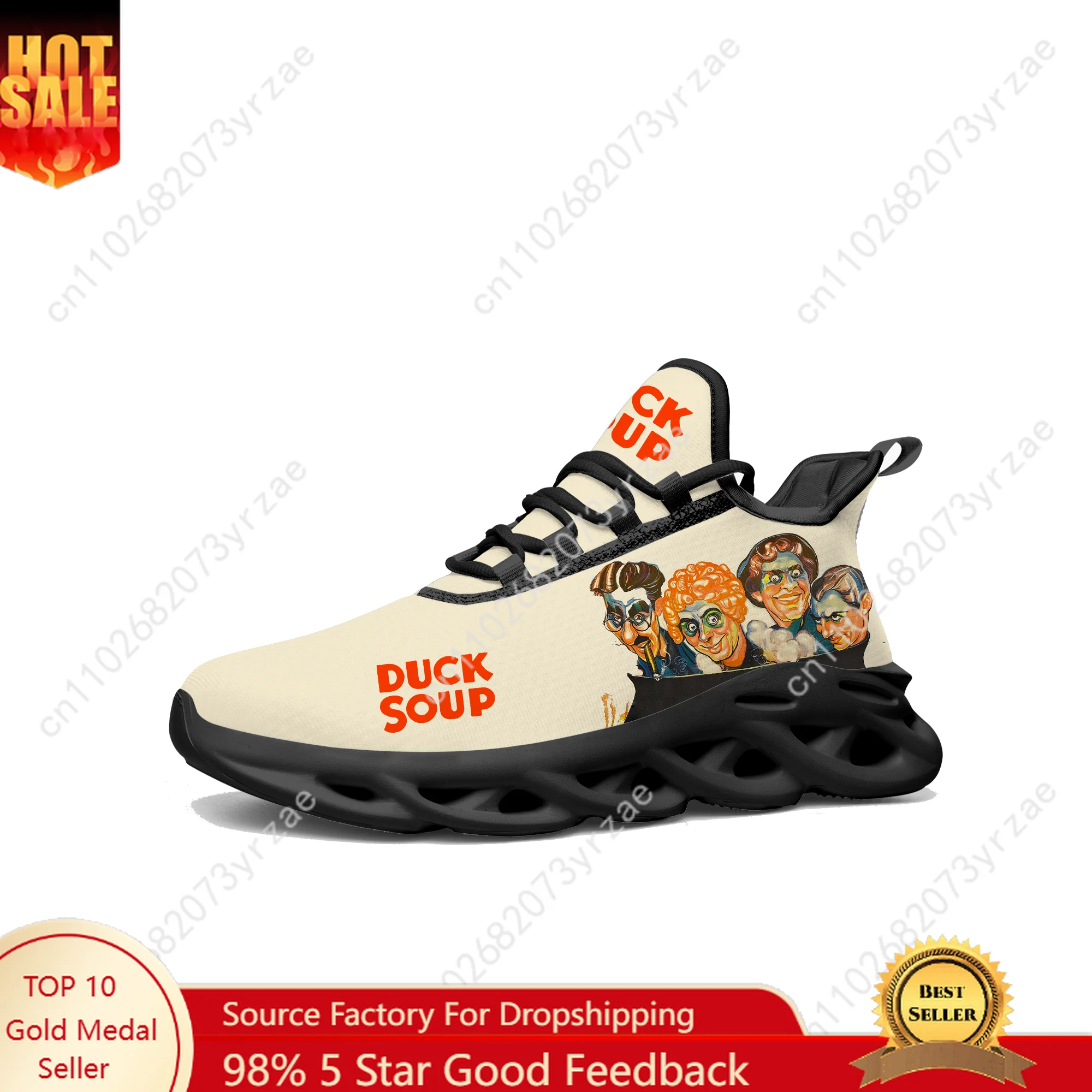 

Duck Soup Lace Mesh Shoes Flat Sneaker Mens Womens Sports Shoe High Quality Personalized Fashion Sports Sneakers Custom Footwe