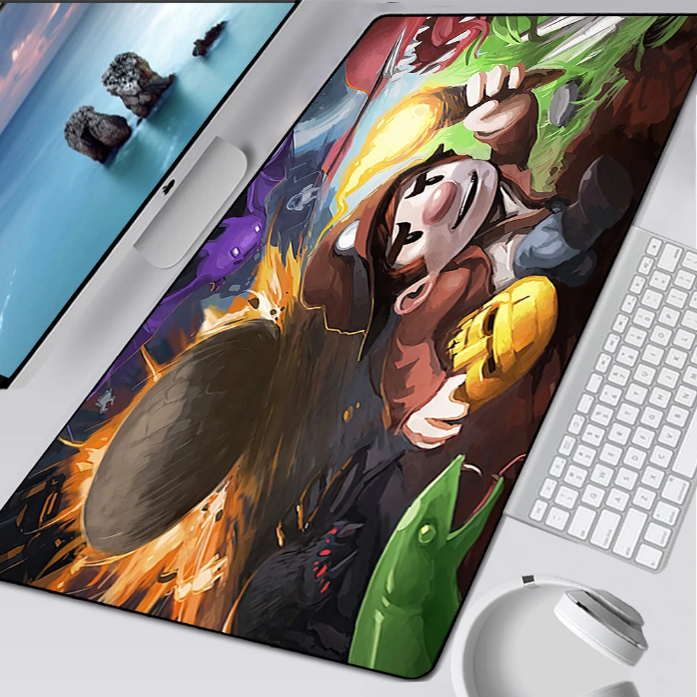 Spelunky 2 Large Gaming Mouse Pad Computer Mousepad PC Gamer Mouse Mat Laptop Mausepad XXL Mouse Carpet Keyboard Mat Desk Pad