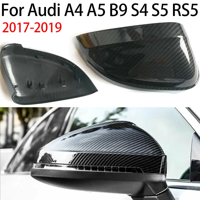 

For 2017-2019 Audi A4 A5 B9 S4 S5 RS5 Car Side Rearview Mirror Cover Carbon Fiber Look full of personalized and vibrant styles