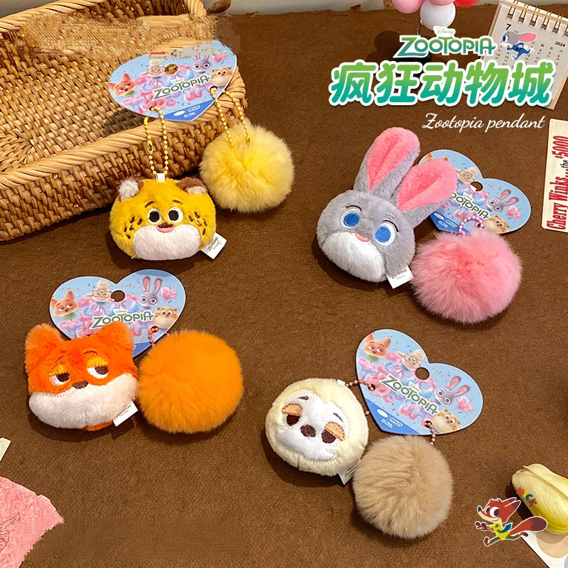 

Kawaii Disney Zootopia Judy Hopps Keychain Creative Cartoon Nick Wilde Backpack Couple Pendant Decoration Friend Birthday Gift