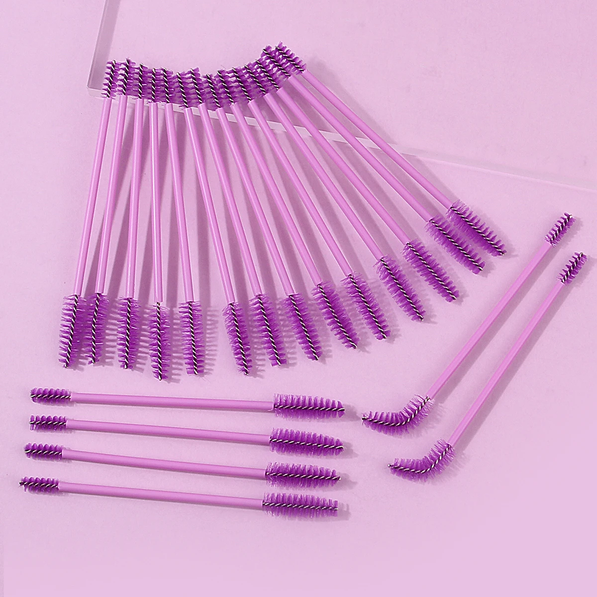 20PCS spiral mascara brush and eyebrow brush are reusable multi-functional professional eye makeup brush tools