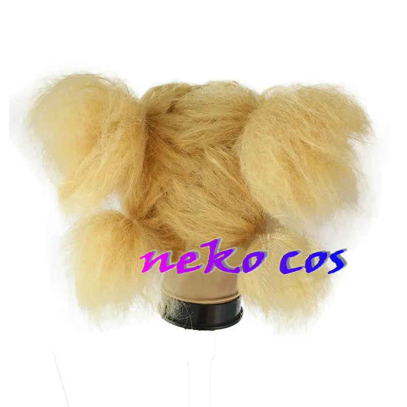 Anime Nin Ja Nara temari  Yellow Wig Cosplay Costume  Hair Wigs+Wig Cap