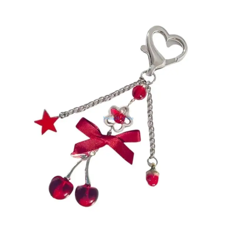 P8DB vui vẻ Bowknot Keychain cho phụ nữ sành điệu và những người yêu thích trang trí sáng tạo