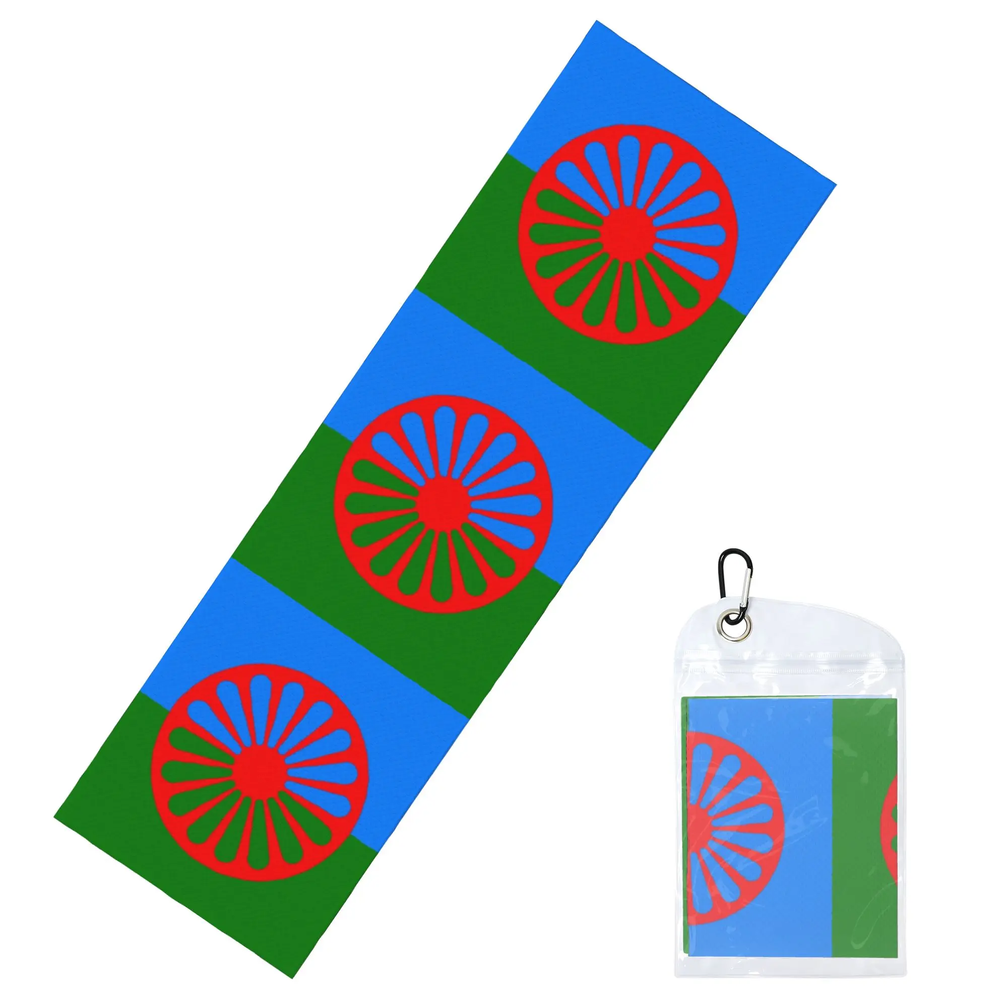 Cold Exercise Towel Gypsy Romani Peoples Flag Beach Sports Yoga Towel Swimming Camping Towel Refreshing Sports Scarf Face Towels