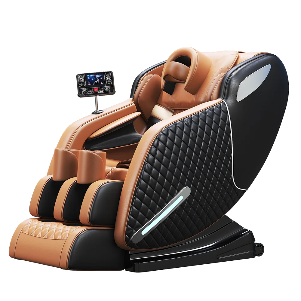 

2022 new design Luxury Shiatsu 4d massage chair foot spa SL track full body massage seat zero gravity massage chair