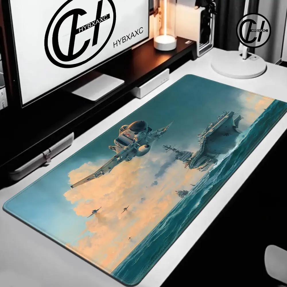 Aircraft Mousepad Large Gaming Mouse Pad LockEdge Thickened Computer Keyboard Table Desk Mat