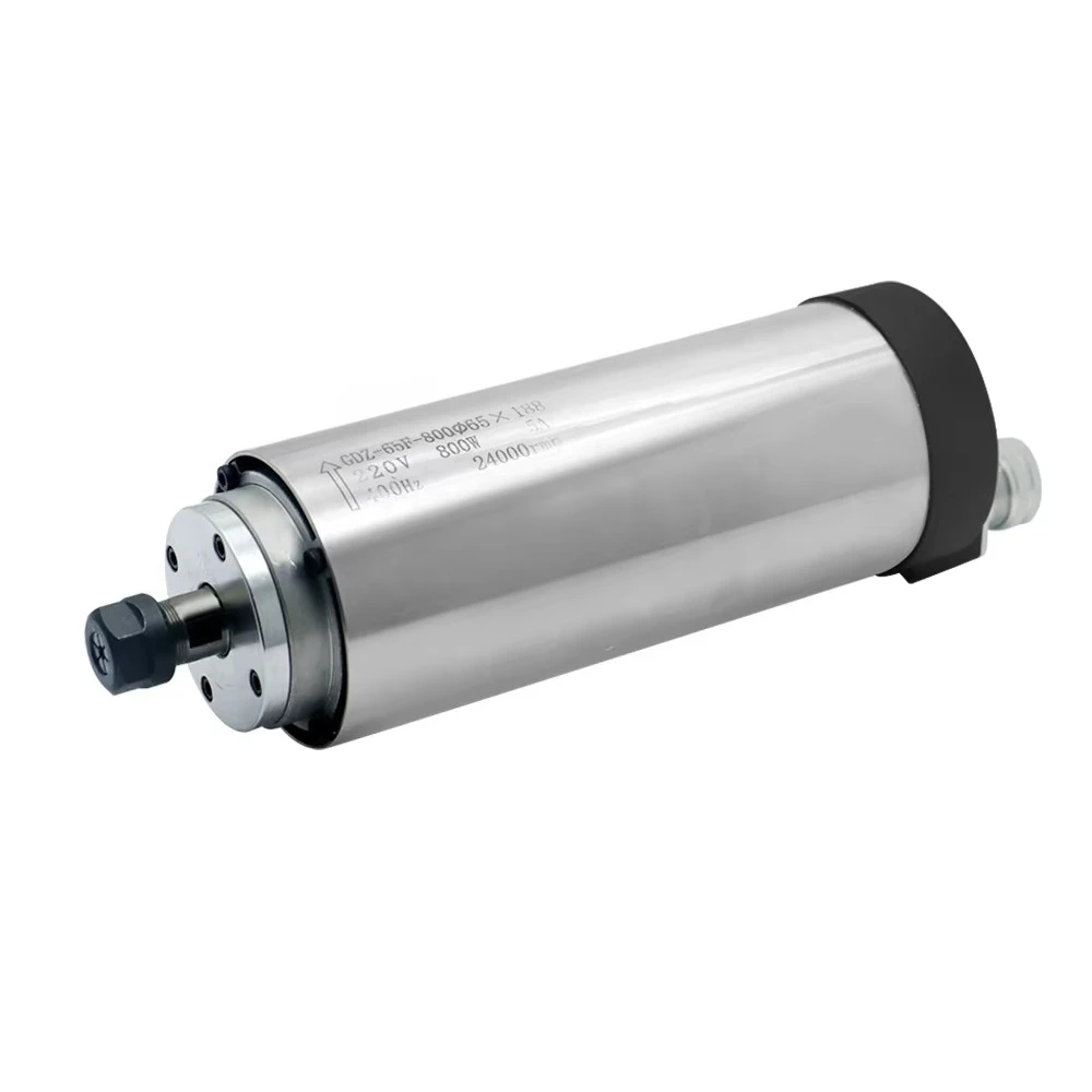 High Quality 24000 RPM ER11 800W Round Air Cooling Spindle Motor for Cnc Router Machine High-speed Engraving and Milling