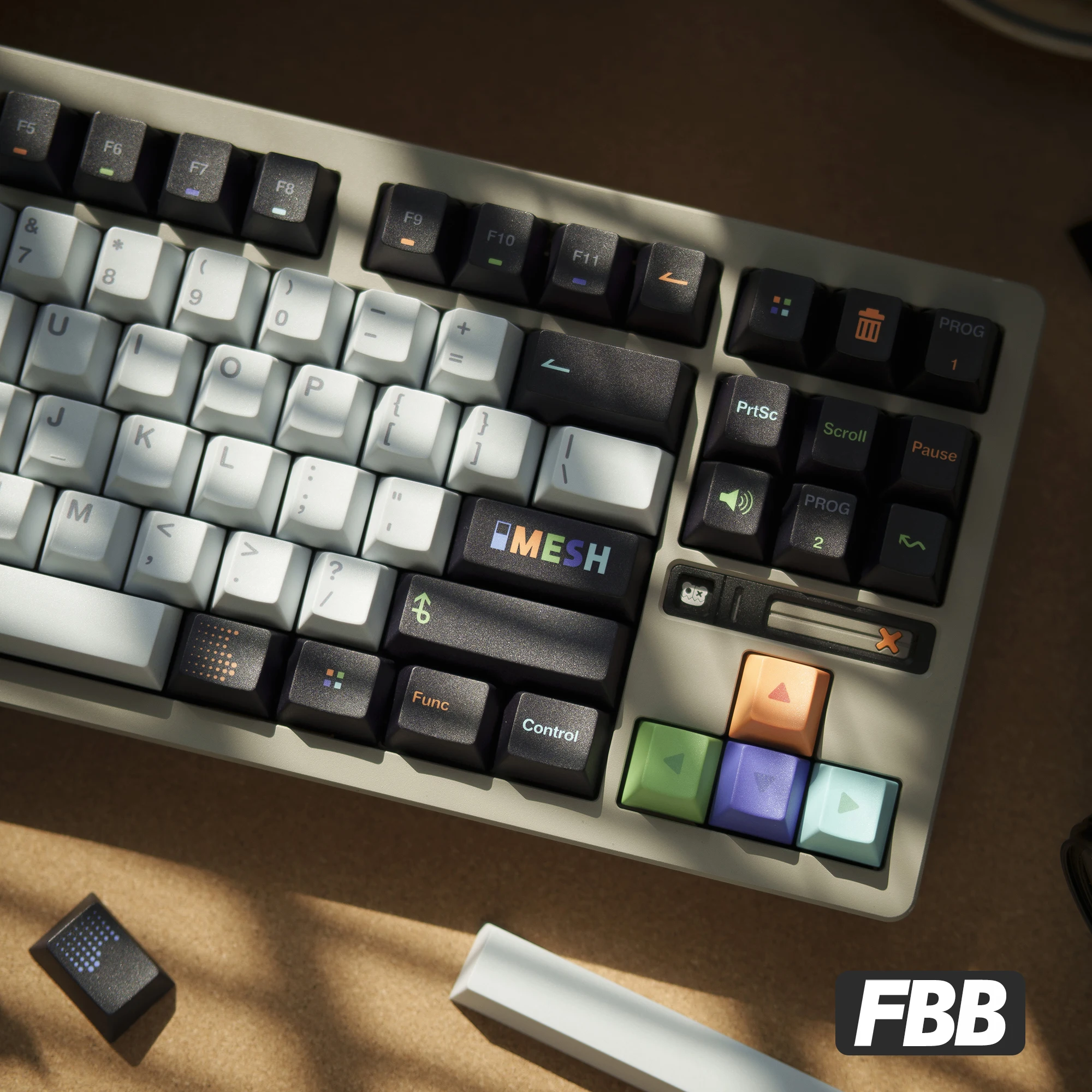 

Колпачки для клавиш FBB, сетчатый PBT DYE-SUB Cherry Profile, механическая клавиатура, колпачки для клавиш, индивидуальные переключатели MX для аксессуаров «сделай сам», игровой офис