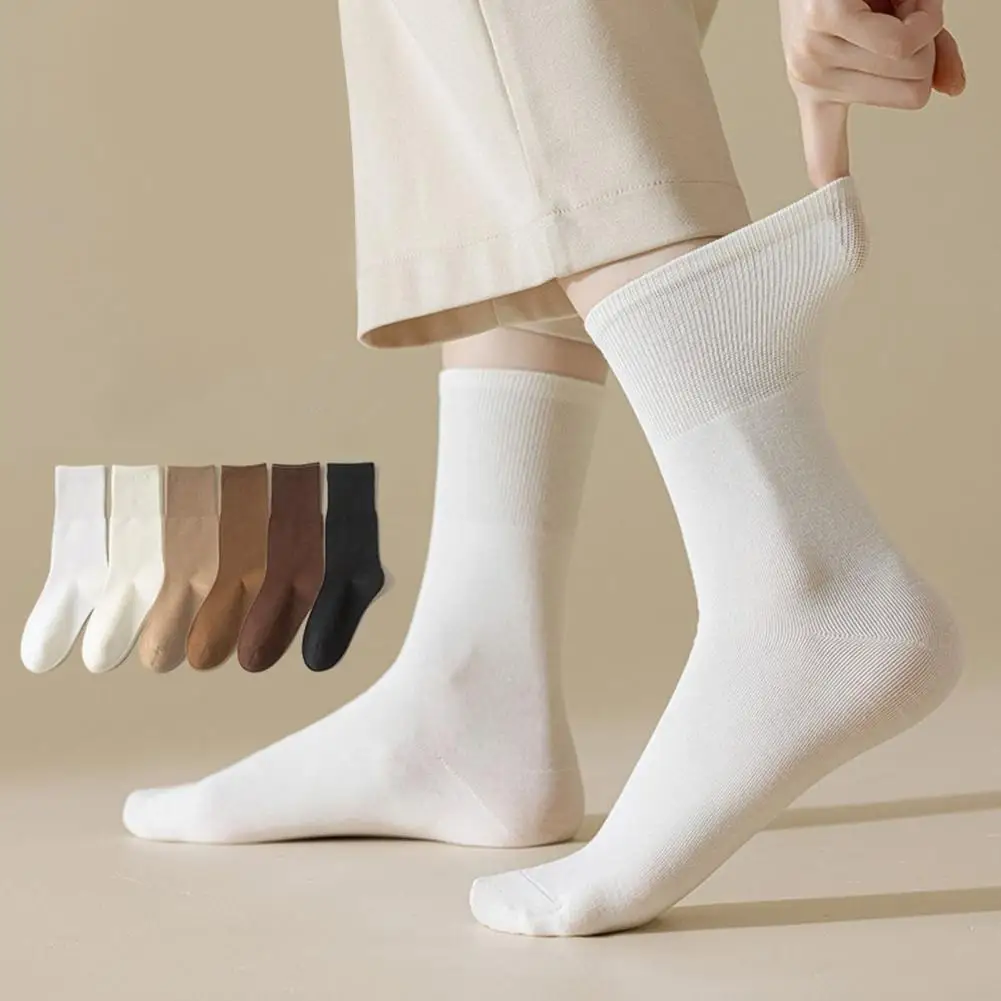 1 paio di calzini da donna tubo centrale nessun odore alta elasticità antiscivolo assorbimento del sudore anti-restringimento calzini sportivi in cotone impilati Calcetines