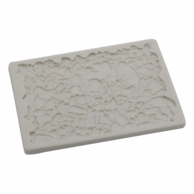 Fondant Doll Base Scene Sandstone Rock Stone Pattern Silicone Mold Clay Polymer Clay Silicon Moulds 19-101