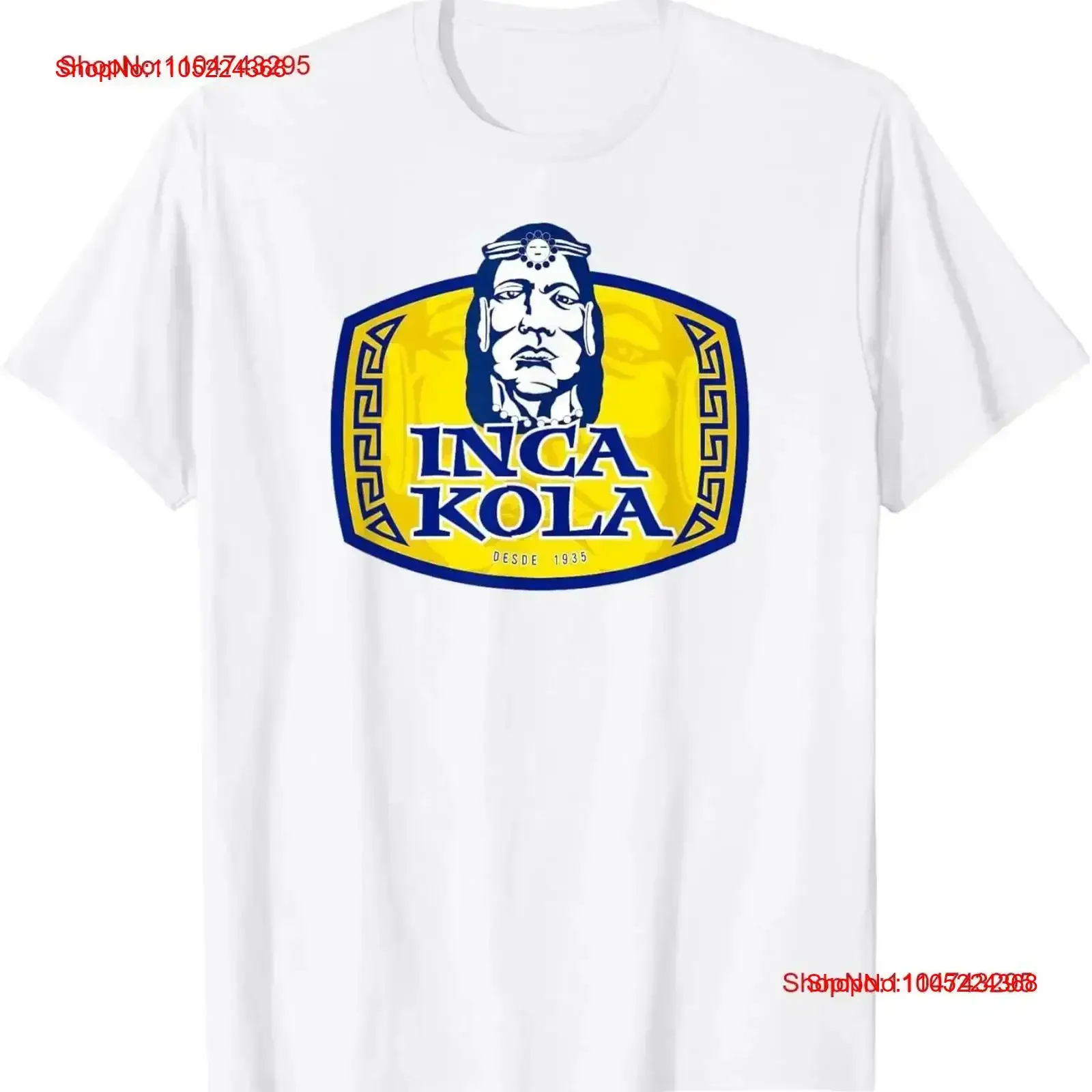 Inca Kola Logo Perú refresco Golden Soda Retro camiseta vintage lavada streetwear homme cómodo estirado vintage lavado