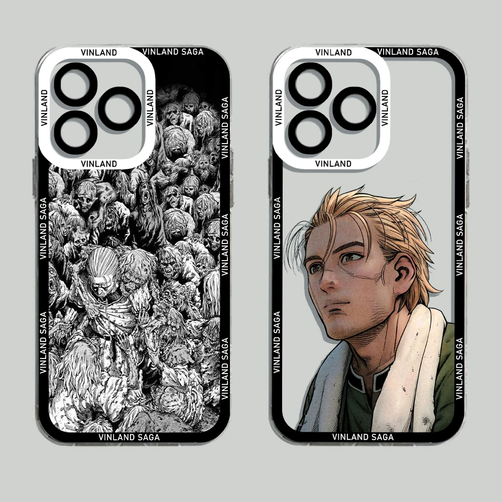 Manga Vinland Saga Phone Case For iPhone 14 13 12 Mini 11 Pro Max X XR XS 7 8 SE 2020 Plus Soft Silicone Transparent Cove