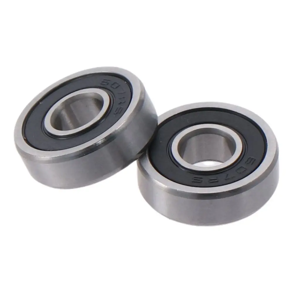 10pcs 607-2RS Deep Groove Ball Bearing Carbon Steel 7mm x 19mm x 6mm Double Sealed Bearings Pre-lubricated Single-row