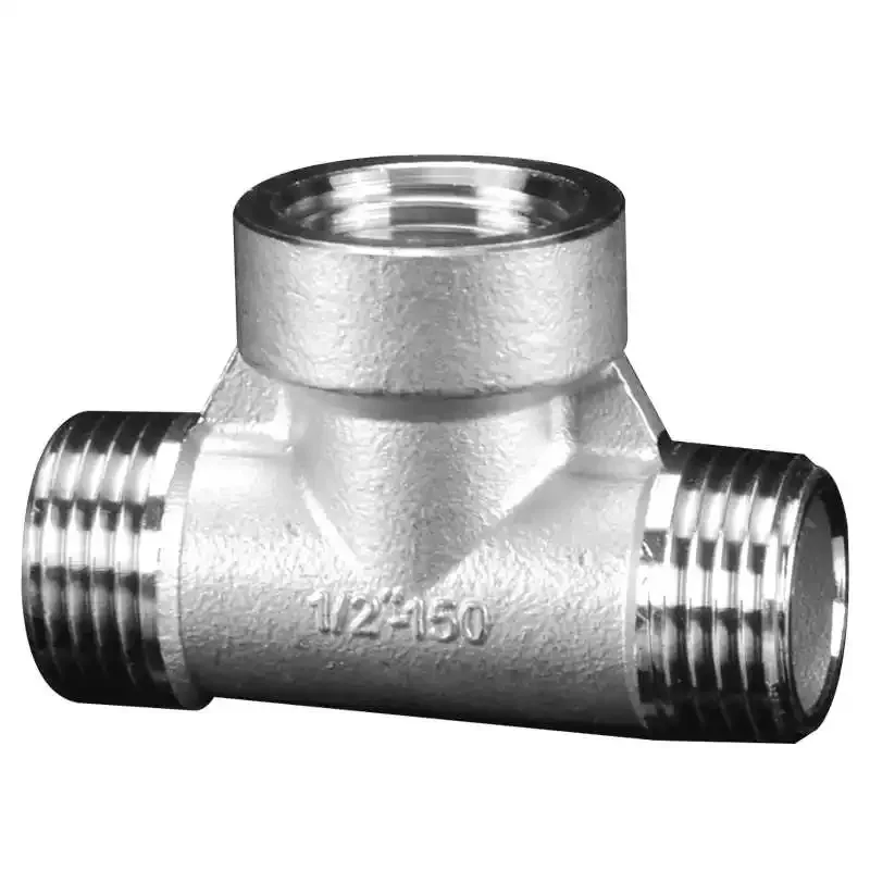 304 Edelstahl Y-Form 3-Wege-Verbindung 1/4 3/8 1/2 3/4 1" 2" BSP Innengewinde One Split Two Way Wasserrohrverschraubungen