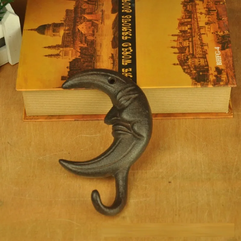 

European Crown Retro Cast Iron Forged Coat Hook Coat Decoration Wall Decoration Outdoor Home Metope Decoration Accessories