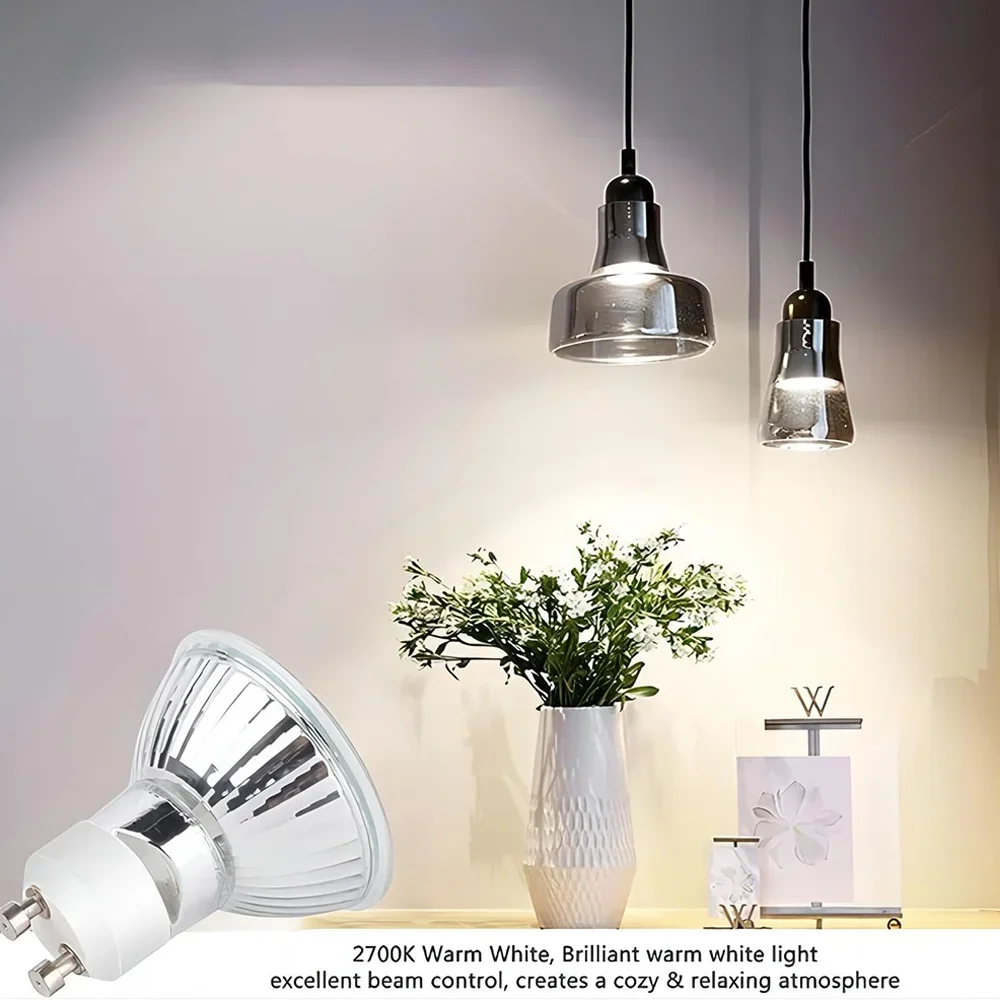 Energiebesparing 120V 25W 35W 50W Gu10 Halogeenlamp Spotlight Geurkaars Warmer Lamp Vitrine 35W 50W Gu10 Halogeenlamp