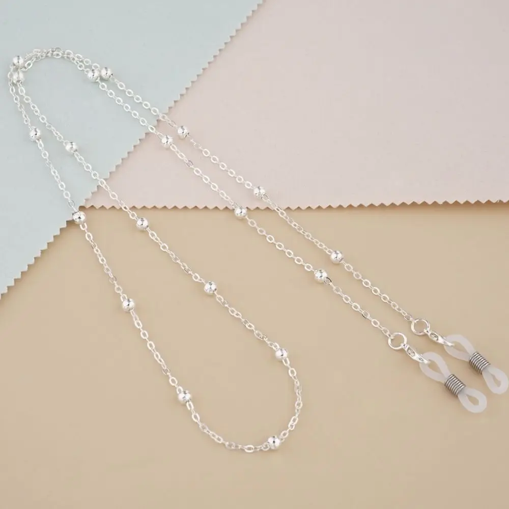 

Mask Lanyard Beads Chain Hanging Neck Anti-lost Metal Chain Spectacle Cord Sunglasses Chains Mask Chain Metal Glasses Chain