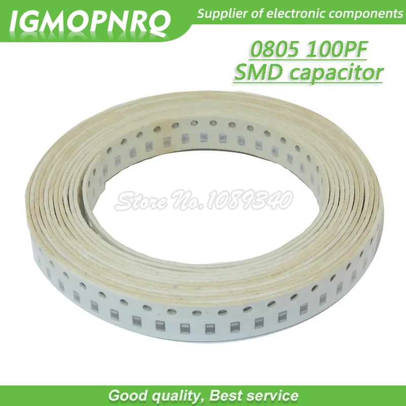 100 шт. 100PF 0805-100pf NPO ошибка 5% 50 В 0805 100 P 0,1NF SMD толстопленочный чип многослойный керамический конденсатор