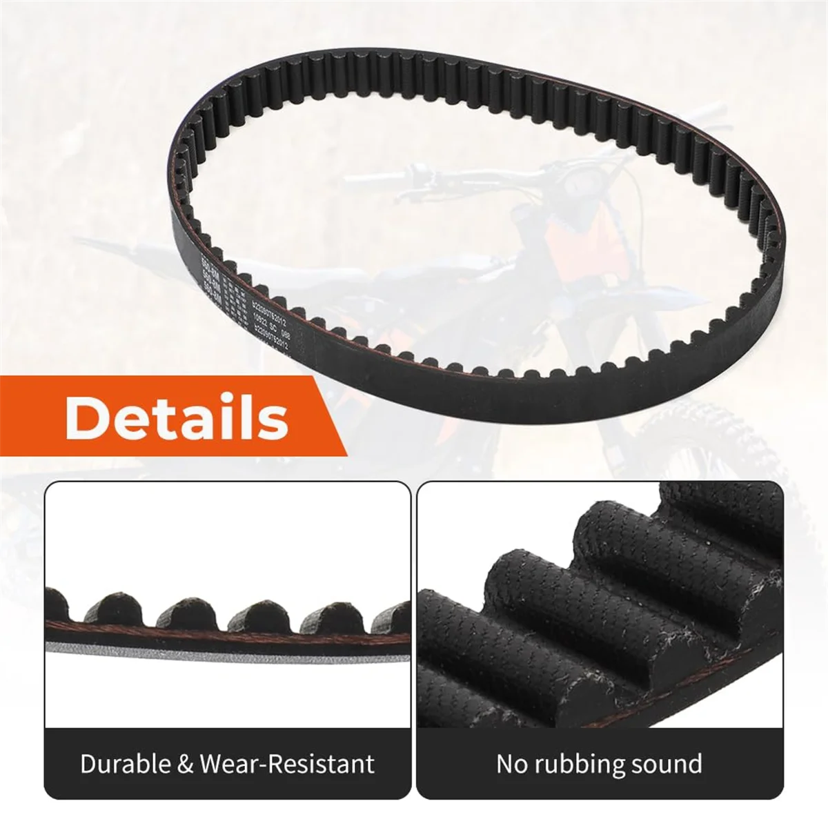 

Popular_Motorcycle Electric Bicycle Drive Belt Electric Dirt Bike Drive Belt